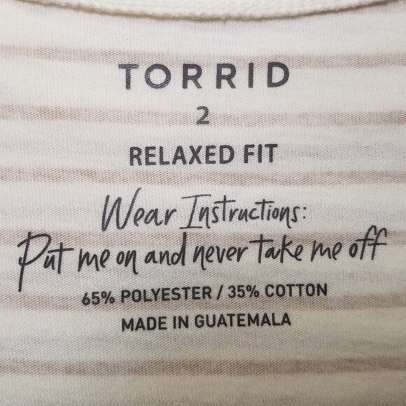 Torrid Bombshell Signature Jersey Crew Neck Crop Tee - Picture 2 of 13